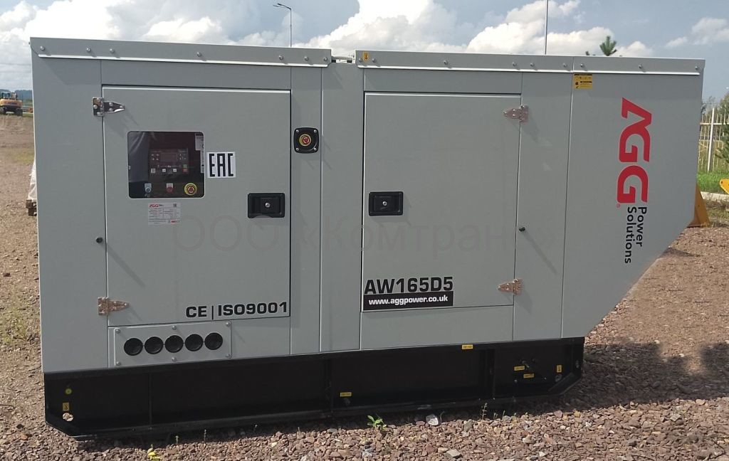 Дизель-генераторная установка (ДГУ) AGG Power AW165D5 120 кВт Weichai в шумозащитном кожухе