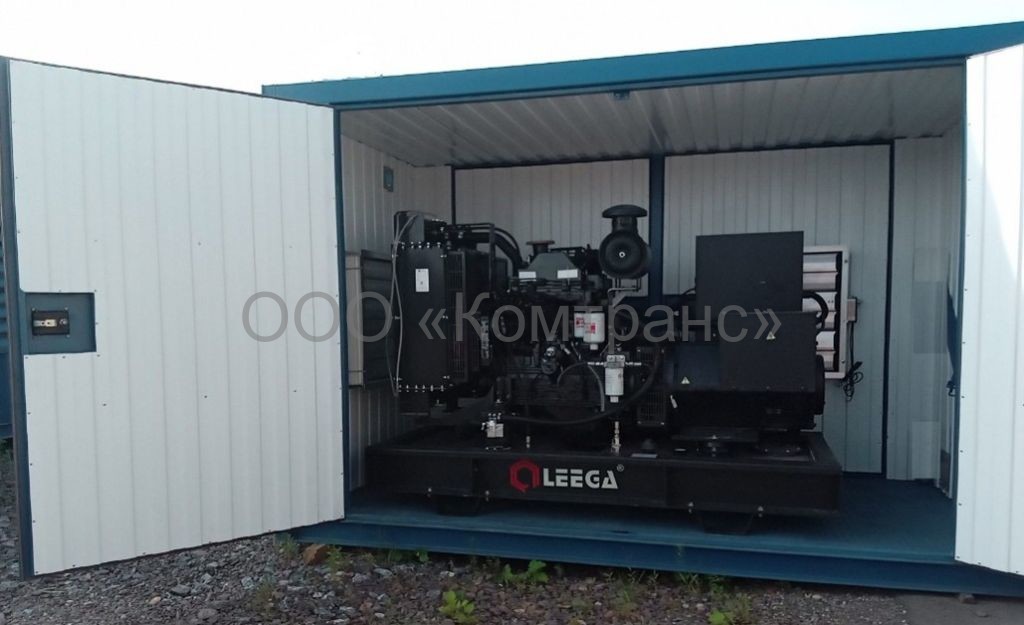Дизель-генераторная установка (ДГУ) Leega Power LG88C 64 кВт Cummins в утепленном блок-контейнере